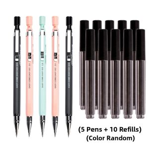 Tian Zhuo 2.0mm Automatic Pencil Elementary School Student 2B Thick Core Easy to Click Children Pencil Non Toxic Break Resistant