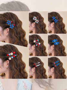 NING ZHOU | Flower Duckbill Clip High-end Hair Clip for Bangs and Side Hair