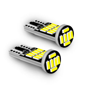 W5W T10 168 192 194 2 Pcs 26 SMD white/red/blue/yellow car bulbs suitable for car reading brake turning lights.