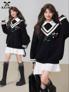 KEIKO | Áo Sweater Kiểu Tầng