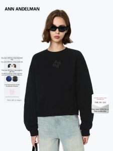 ANN ANDELMAN | Soft Washed Loose Hoodie Black