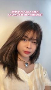 ERSYA NECKLACE - Kalung Wanita Y2K Tali Hitam Model Ikat Pita Simple Lucu Aesthetic Aksen Liontin Love Hati Besar Gold Silver Aksesoris Fashion Korean Style Kekinian [J3-3]