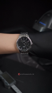 Jam Tangan Pria Alba Prestige A5B011X1 Silver White Dial Stainless Steel Strap