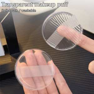 1pcs Transparent Silicone Powder Puff Super Soft Jelly Air Cushion Powder Puff Dry and Wet Sunscreen Liquid Foundation Puff