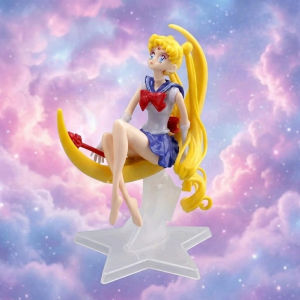 Bandai | 15cm Anime Sailor Moon Figure Tsukino Usagi Figurine Statue Model PVC Collection Desktop Action Figure Toy Kid Gifts