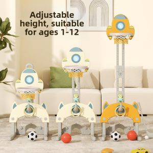 LIWAN | Adjustable Indoor Toy Basketball Hoop for 1-6 Year Old Children