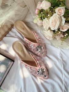 SELOP PENGANTIN HEELS 5CM TAHU MARWAH SALEM SERIES / SEPATU PENGANTIN