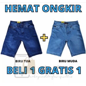 CELANA PENDEK JEANS DISTRO PRIA DEWASA 2025 PROMO TERLARIS// BELI 1 GRATIS 1 HEMAT ONGKIR
