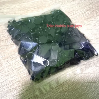 Kepala besi resleting no 5 isi 100 pcs kepala resleting meteran kepala resleting tas gigi halus