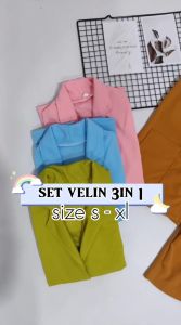 NATALIA - Setelan Velin 3in1 Anak Perempuan Lucu 1-5tahun