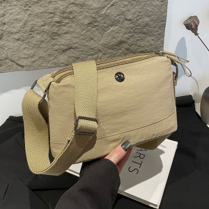 Waterproof Multi-Functional Casual Versatile Portable Fashion Single Shoulder Crossbody Cloth Bag Simple Small Square Bag