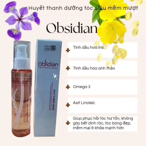 Huyết thanh dưỡng tóc siêu mềm mượt Silky Flower Serum Obsidian 110 ml
