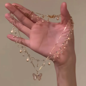 Dây Chuyền Zircon Shell Tassel Dây Chuyền Cổ Dây Chuyền Áo Len Dây Chuyền Xương Đòn Mới Dây Chuyền Thời Trang Nữ Dây Chuyền Hợp Kim