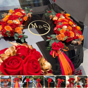 SILE | Wedding Car Head Decoration Flower Set