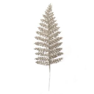 5Pcs Glitter Artificial Leaves Branches Christmas Tree Decoration  Bouquet for Home Decor Party Supplies Xmas Wreath Accessories