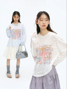 JNXS | Áo Blouse Nữ Dáng Rộng Nhẹ Chống Nắng Làm Mát Lyocell