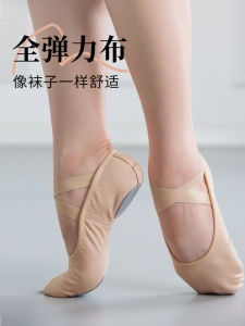 JiWu Full Elastic Fabric Dance Shoes: Soft Bottom Practice Ballet & Gymnastics Shoes