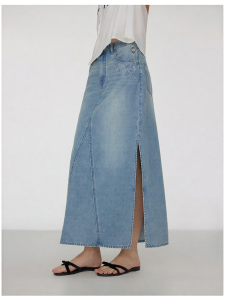 TEENIE WEENIE | Cool Sensation Womens Denim Half Skirt Split