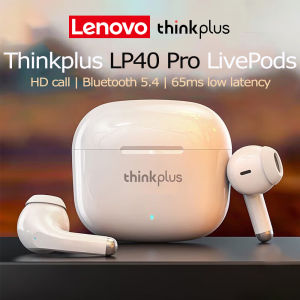 Lenovo | Lenovo Thinkplus LP40 Pro LivePods Wireless Bluetooth 5.4 Earbuds Earphones Headset HD Dual-Microphone