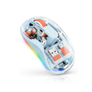 Chuột Không Dây Bluetooth Trong Suốt Ba Chế Độ Quang Điện Tử Dành Cho Máy Tính Bảng & Máy Tính Xách Tay Sạc Lại Được 1600 DPI Với Giao Diện USB