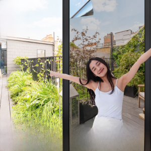 For Home Glass Insulation Film Window Sun Protection Stickers Shading Film Self-Adhesive One-Way Perspective Peep-Proof Balcony Sunscreen Film