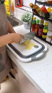 Talenan Baskom Lipat Jumbo Multifungsi: Perabotan Rumah Tangga Plastik Serbaguna