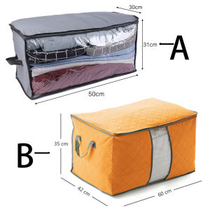 YESPERY Túi Đựng Chăn Bông Dung Tích Lớn/Túi Sắp Xếp Quần Áo Có Thể Gập Lại Di Động/Túi Đựng Tủ Quần Áo Có Khóa Kéo Bền Chống Bụi