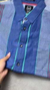 POLICE Kemeja Salur Printing Regular Fit Pria
