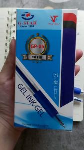 Hộp 12 cây bút gel bấm Gsatr GP 05 Hàn Quốc ngòi bi 0.5mm