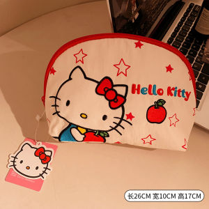 Adorable Kitty Cat Makeup Bag Portable Travel Storage Bag for Women Cosmetic Bag Storage Pouch Shell Shape Cartoon Pattern
