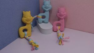 Pet dog toy mainan tali latihan gigit anjing bahan aman bisa bunyi