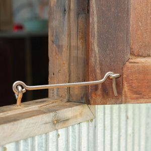 1PC Stainless Steel Window Lock Hook Cabin Hook Eye Latch for Opening and Supporting Wooden Door and Window Hardware