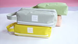 BI Kotak Pensil Dan Stationery Dual Zipper / Dompet Pensil 2 Pouch S135