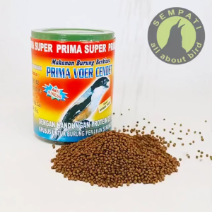 Prima Voer Cendet 280gr Toples Pakan Burung Murai Cendet Kacer Prenjak Pleci Ciblek isi Lebih Banyak GPO