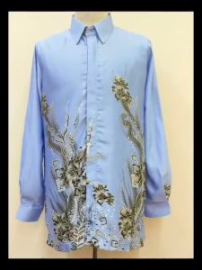 Baju Kemeja Lelaki Batik Una #Kemeja23123 Royal Silk BBStml