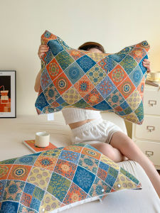 Khăn Trải Giường Cotton Nguyên Chất Có Khóa Cài Cho Mùa Đông Khăn Trải Giường Chống Dầu Đầu 53x110cm Khăn Trải Giường Một Người Dùng