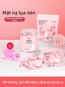 ZHENCAOMINGFANG | Kem Mặt Ép Silk Compression Spa Beauty Disposable Facial Mask Nước Hoa Hồng Tẩy Trang Làm Sạch Nước Hoa Hồng Tẩy Tế Bào Chết