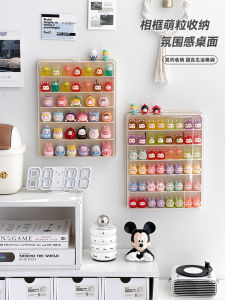 Wall-Mounted Acrylic Display Case Dustproof Figurine Storage Rack Cute Particle Show Box Bedroom Organizer for Adult Collectibles