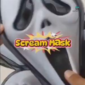 Scream Ghost Face Mask Scary Scream Horror Costume Prop | Cosplay Party & Trick or Treat Accessory