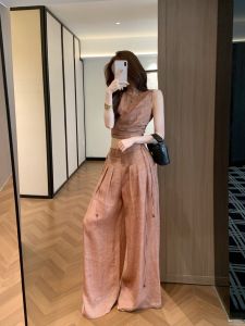 VKSOD | Minimal Style Slim Fit Sleeveless Tunic and Loose Leggings Set