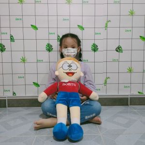 GẤU BÔNG NOBITA SIZE LỚN HOẠT HÌNH DOREMON NHIỀU MÀU DỄ THƯƠNG CHO BÉ