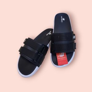 Sandal Slop NB Black-Putih