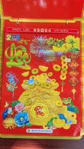 Lịch tết 2025 bloc rời kích thước 30x40cm