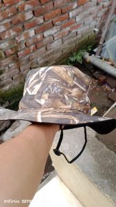 Topi Mancing Quickdry Camouflage Ringan Ringan untuk Lapangan