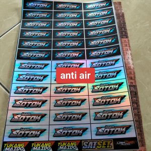 Stiker Team Sotok | Stiker Audio | Stiker Sound System Audio | Stiker Anti Air | Stiker Bahan Vinyl | Stiker Hologram