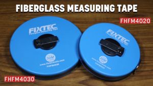 FIXTEC Precision Fiberglass Measuring Tape with Sturdy ABS Frame – Heavy-Duty Long Tape (20M/30M/50M) | FHFM4020