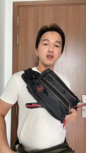 Túi Đeo chéo nam đeo bao tử 528 Màu rêu Shalla K10 GSR