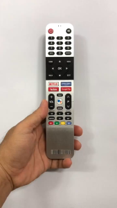 Remote Dùng Cho TV SKYWORTH Điều Khiển Tivi Nhận Giọng Nói Internet Smart Netflix YouTube Prime Video Google Play Kèm Pin AAA