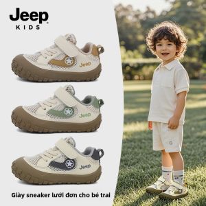 Jeep | Giày Học Đi Cho Bé Thoáng Khí Đế Mềm Chống Trượt