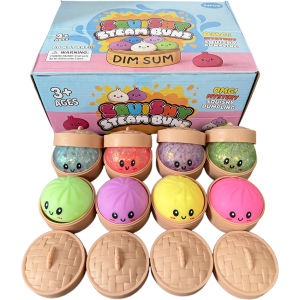 Bandai | 5.5cm Hot Glitter Dumpling Squishy with Box Dumplings Sensory Squeeze Toy for Stress Relief Fans Birthday Day Gifts
